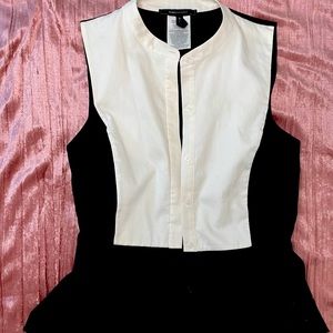 BCBG MAZ AZRIA TUXEDO TOP